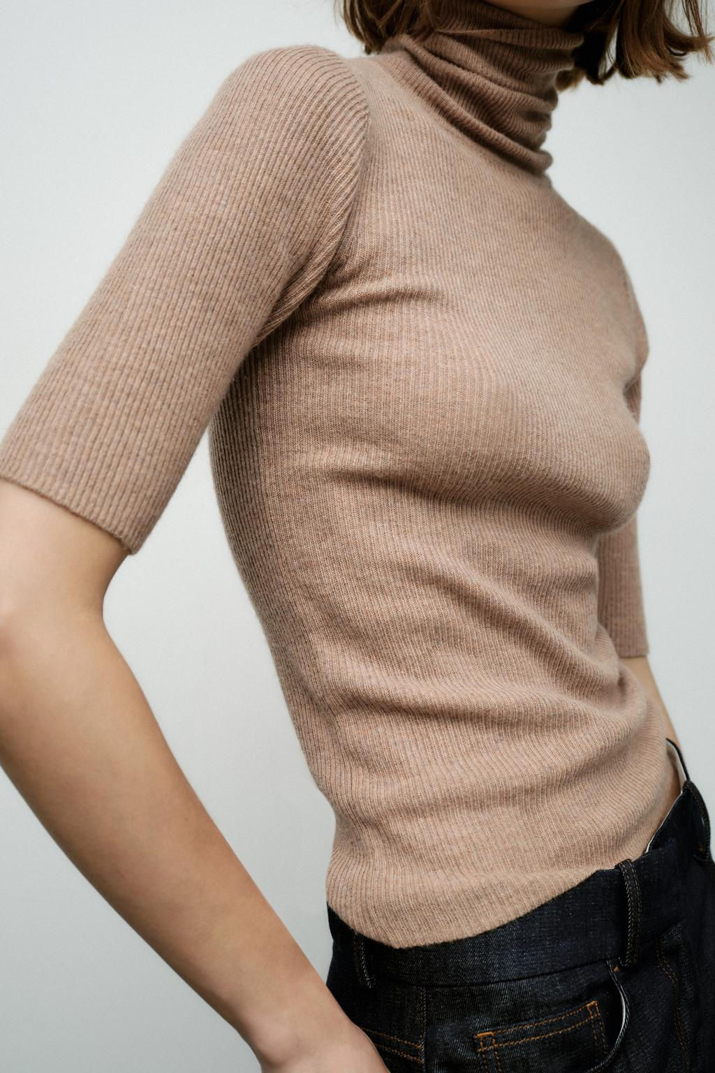 HIGH NECK KNIT TOP - Zara фото 7