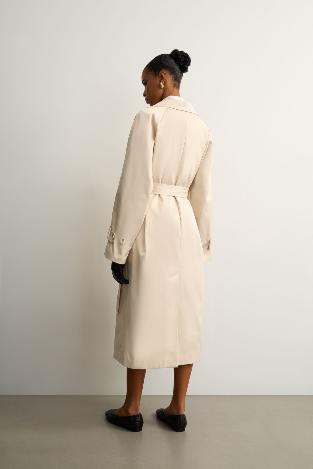 Тренч двубортный с поясом - Mollis фото 4