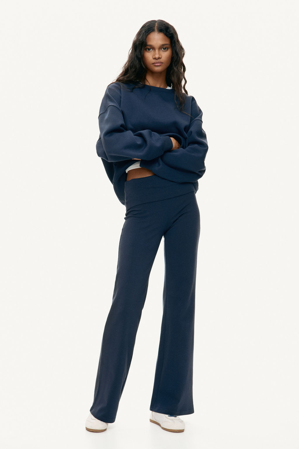 Pantal?n de algod?n con cintura plegable - H&m фото 6
