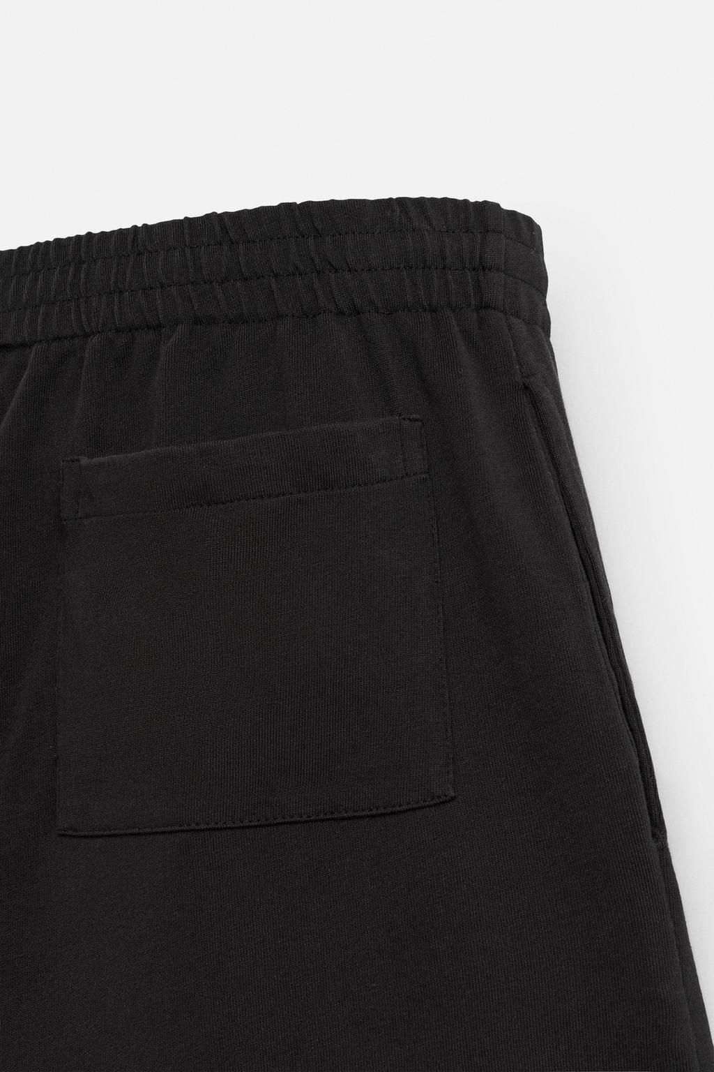 CONTRAST EMBROIDERY BERMUDA SHORTS - Zara фото 9