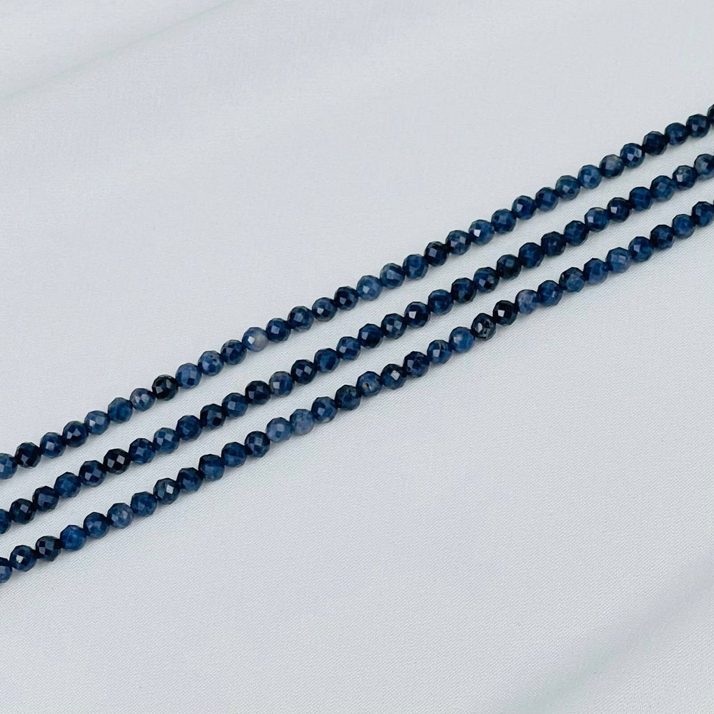 Бусины для украшений из Сапфира (114 бусин) 39 см