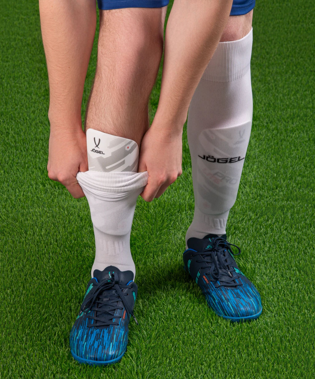 Щитки футбольные JOGEL Prolite, белый фото 5