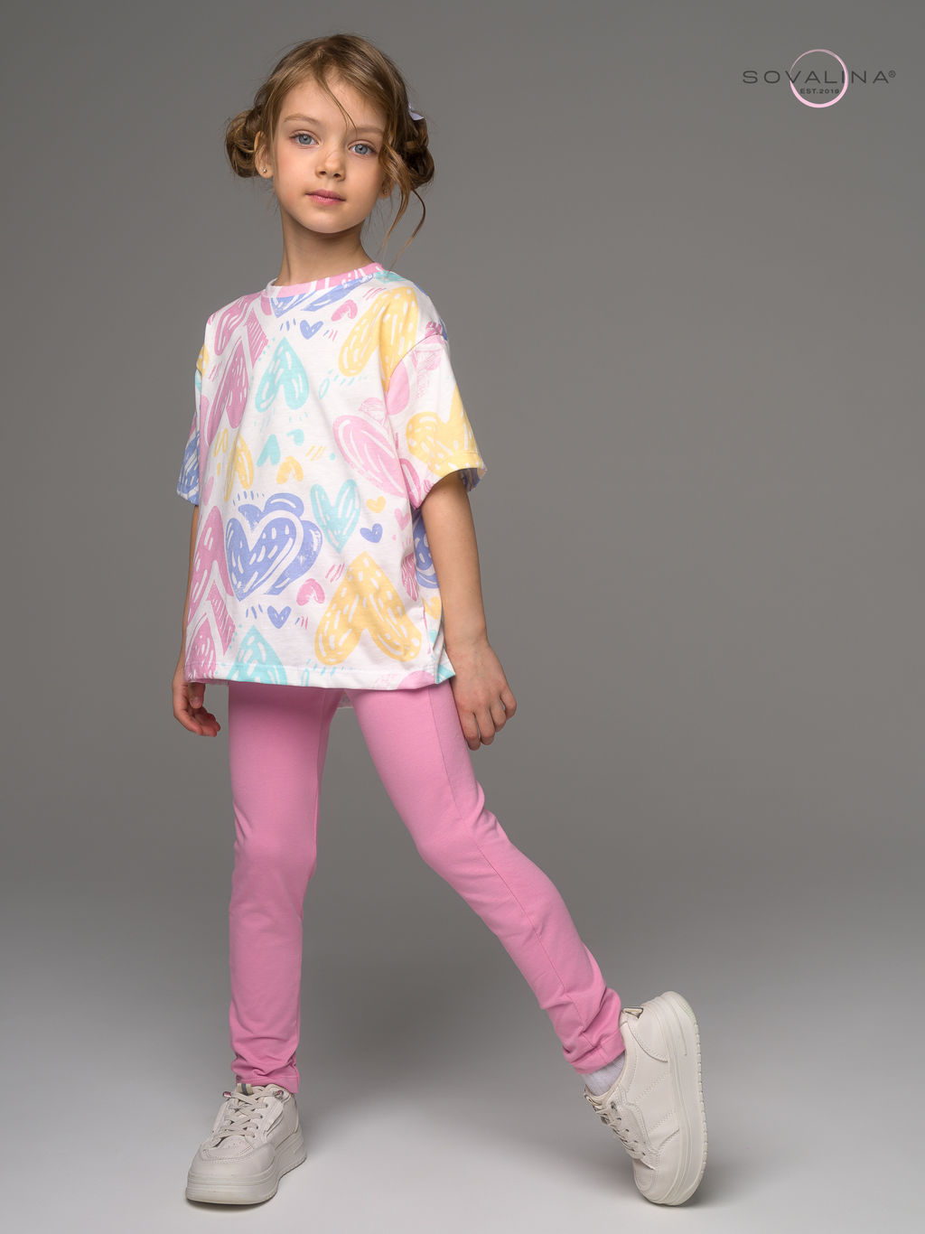 Костюм Мун акварельные сердечки-кэнди - Sovalina фото 2