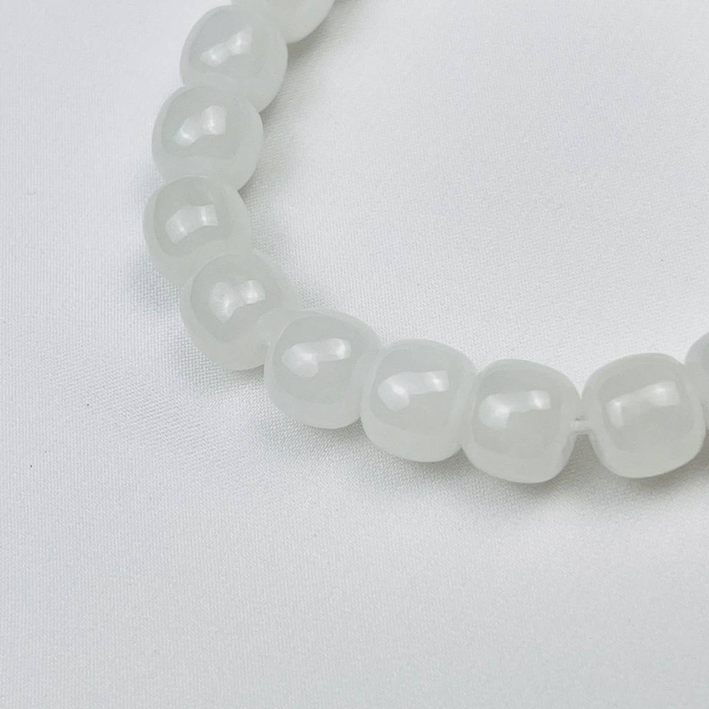 Браслет из белого Нефрита 21 см