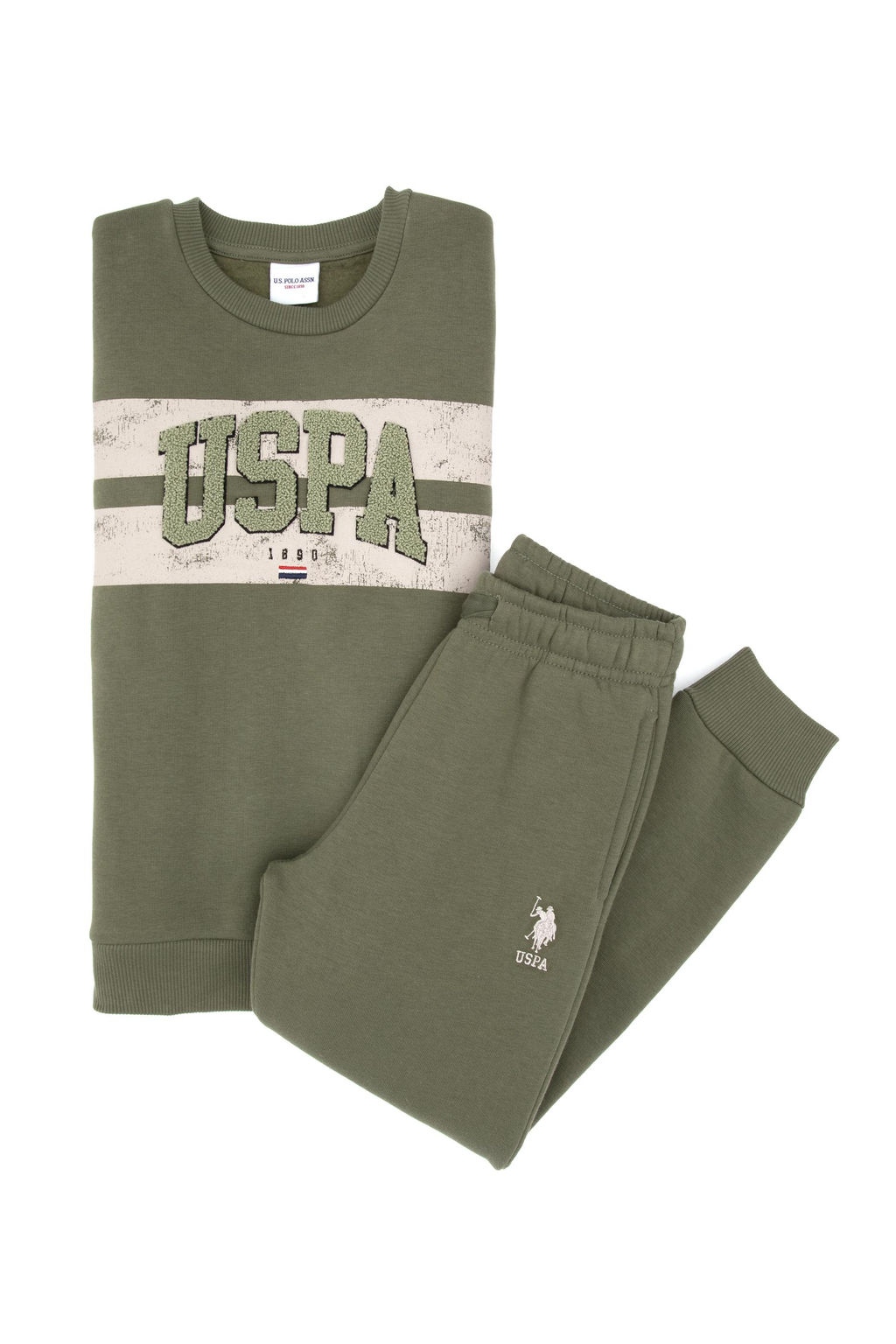 Erkek _ocuk Haki Pijama Tak_m_ Sepette S_rpriz _ndirim - U.s. polo assn фото 11