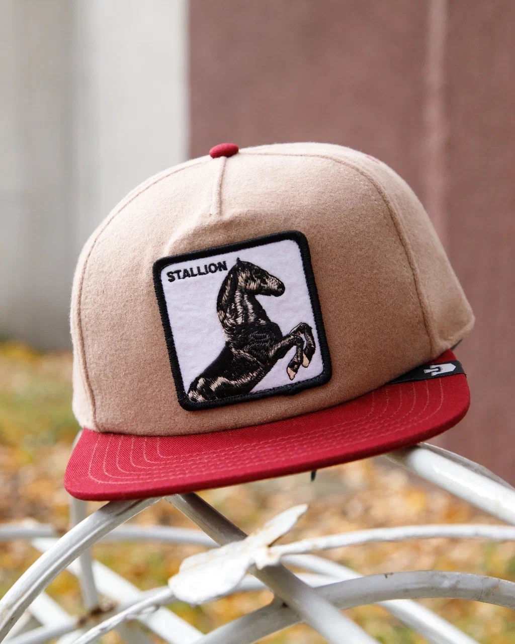 Бейсболка GOORIN BROTHERS арт. 101-1374 (бежевый / бордовый)  фото 4