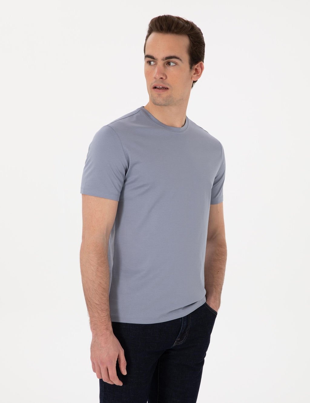 Mavi Slim Fit Merserize Basic Ti__rt - Pierre cardin фото 8