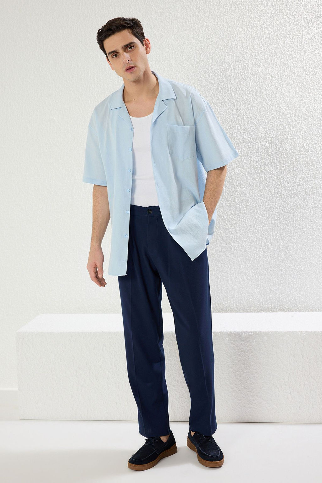 TRENDYOL MAN Yesil Oversize Fit Yazl?k Pamuklu Gomlek TMNSS23GO00080 - Trendyolmilla фото 20