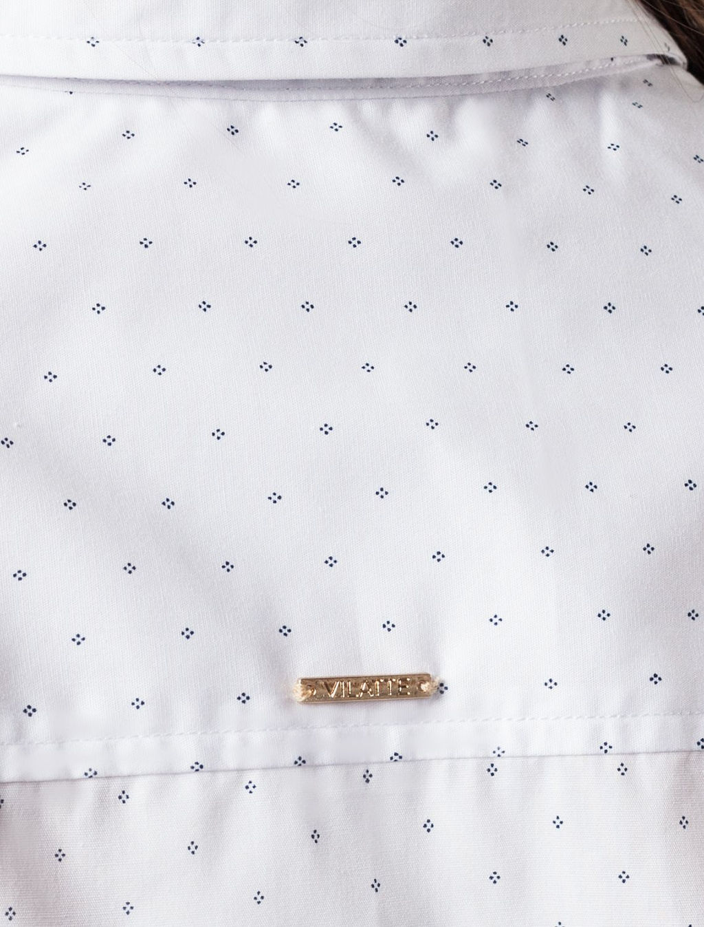 Прямая блузка из хлопка с добавлением ПЭ