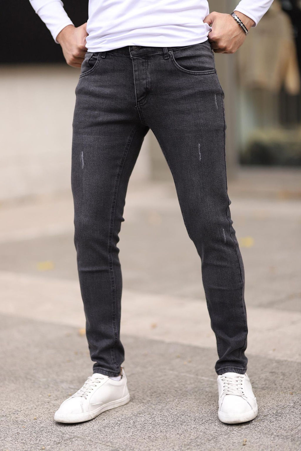 TRENDYOL MAN Antrasit Skinny T?rnakl? Jeans Kot Pantolon TMNAW25JE00013 - Trendyolmilla фото 28