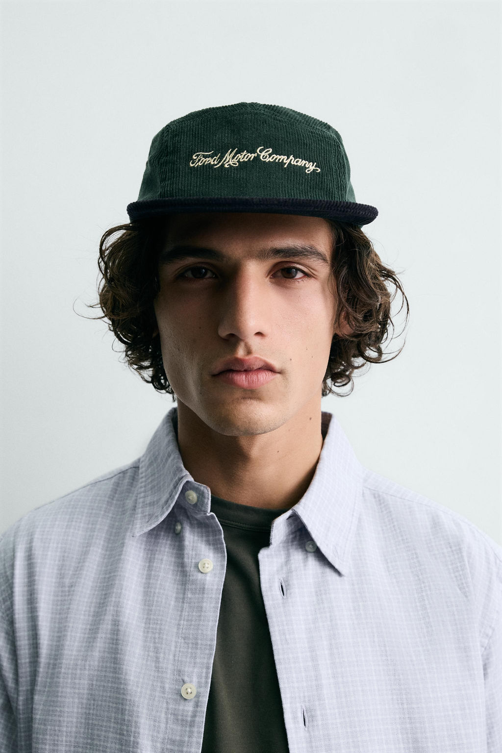 GORRA VISOR PLANO PANA FORD / Verde