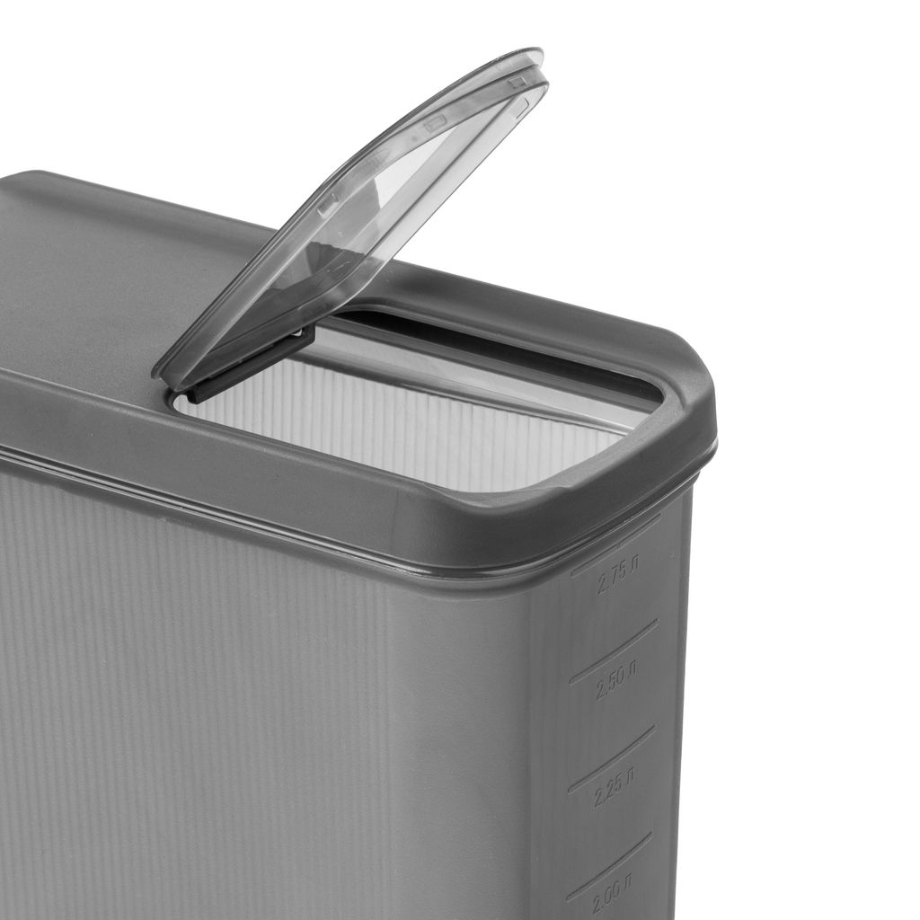 Емкость для сыпучих продуктов Лайн 3л (графитовый) М9008 - Альтернатива фото 11