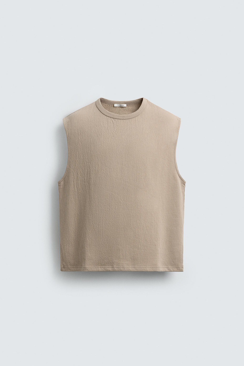 SUDADERA TANK RELAXED FIT TEXTURA / Beige - Zara фото 6