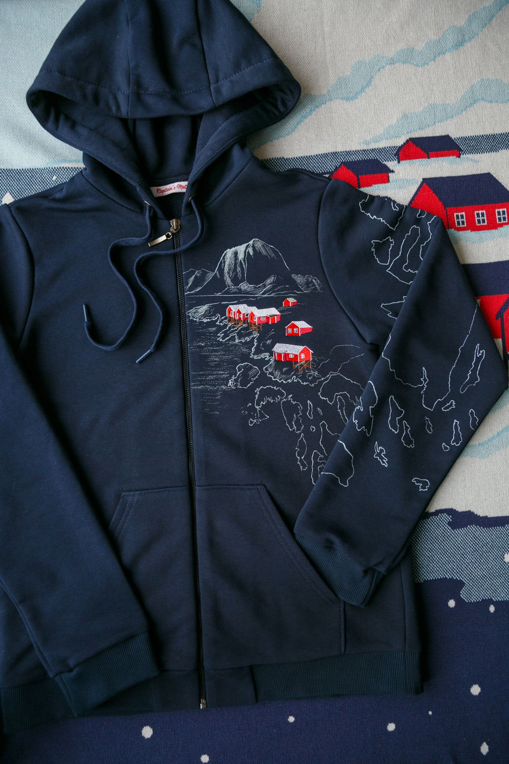 Толстовка на молнии женская Lofoten Landscape - Captain's mate фото 7