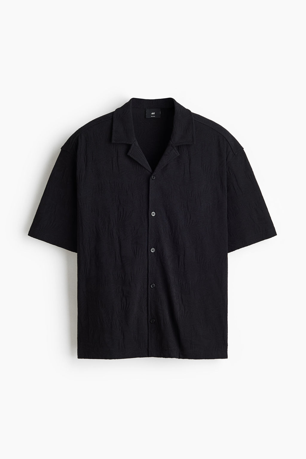 Camisa resort en punto jacquard Relaxed Fit - H&m фото 3