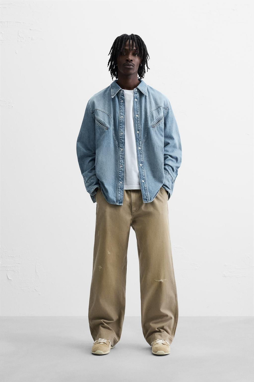 DENIM SHIRT WITH POCKETS