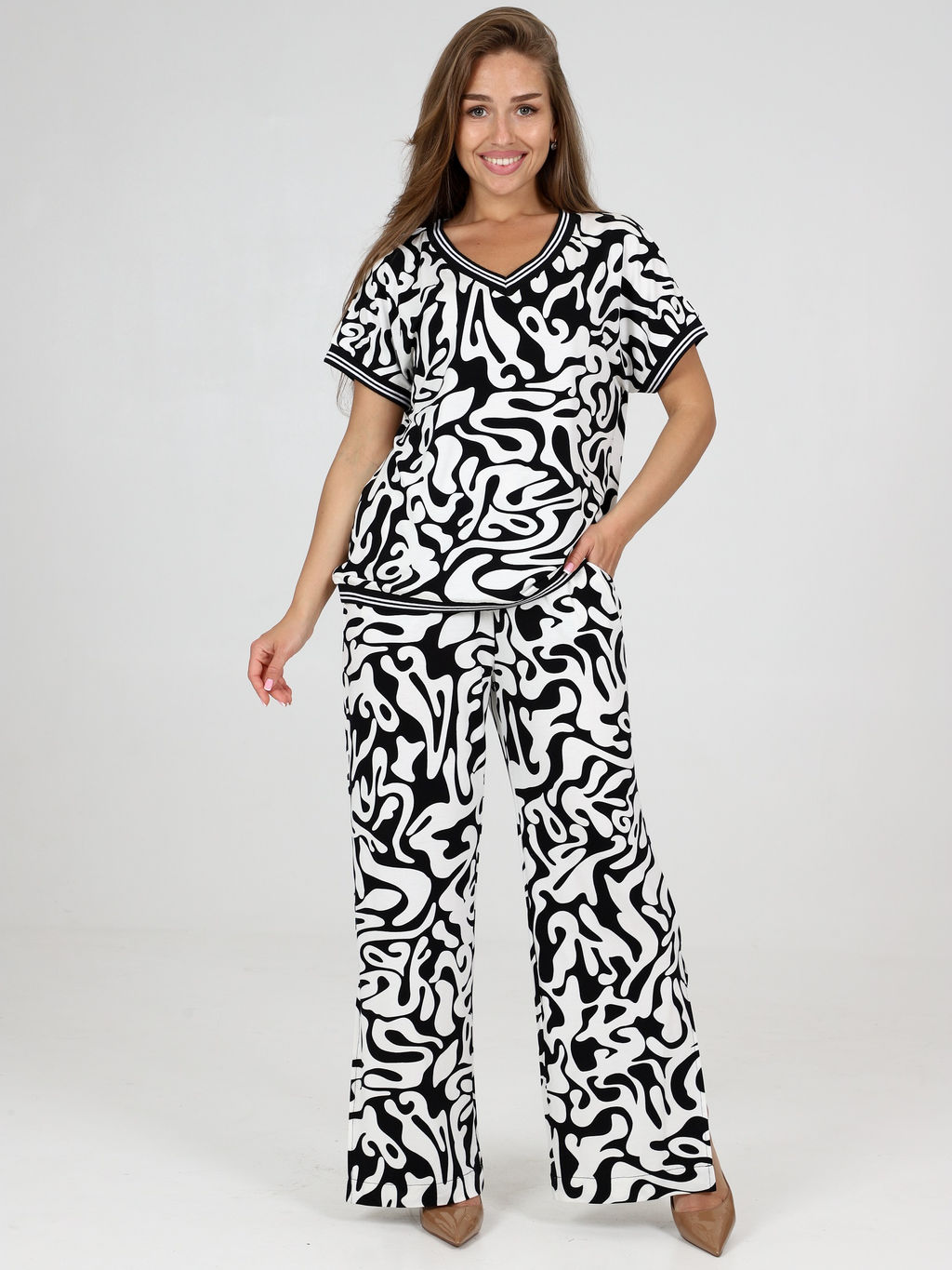 Костюм "Капля" с подвязами (М-953)