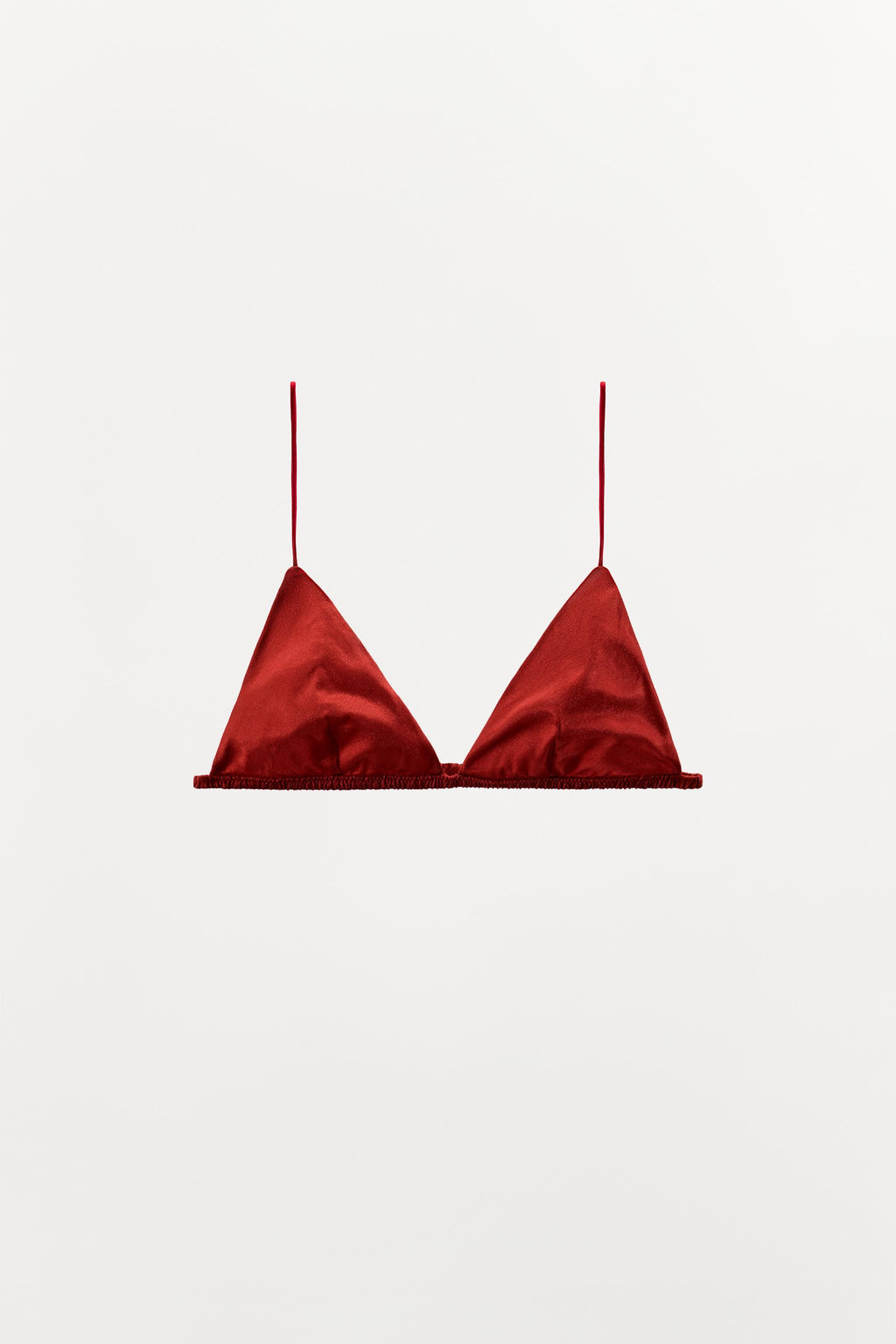 SILK TRIANGLE BRALETTE - Zara фото 4