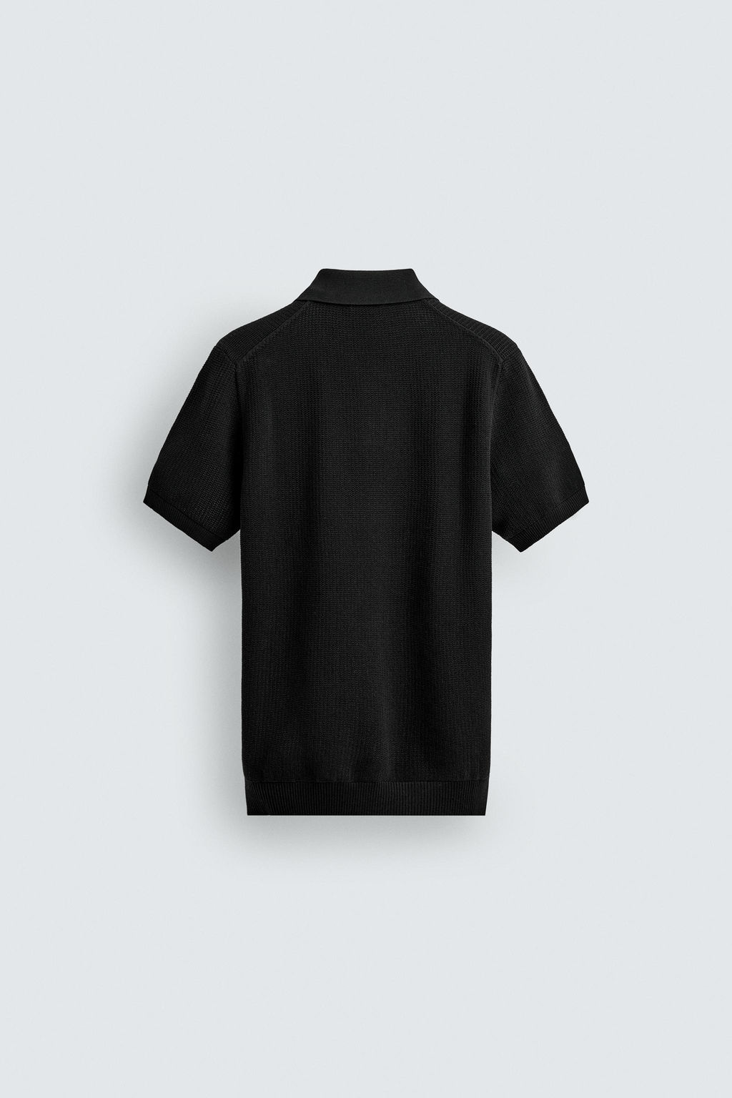 POLO PUNTO REGULAR FIT ESTRUCTURA / Negro - Zara фото 8