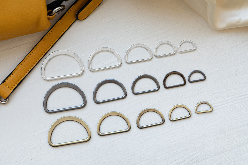 Фурнитура сумочная металл Gamma GH 21/35 Полукольцо литое d 35 мм 10 шт. №06 под черный никель