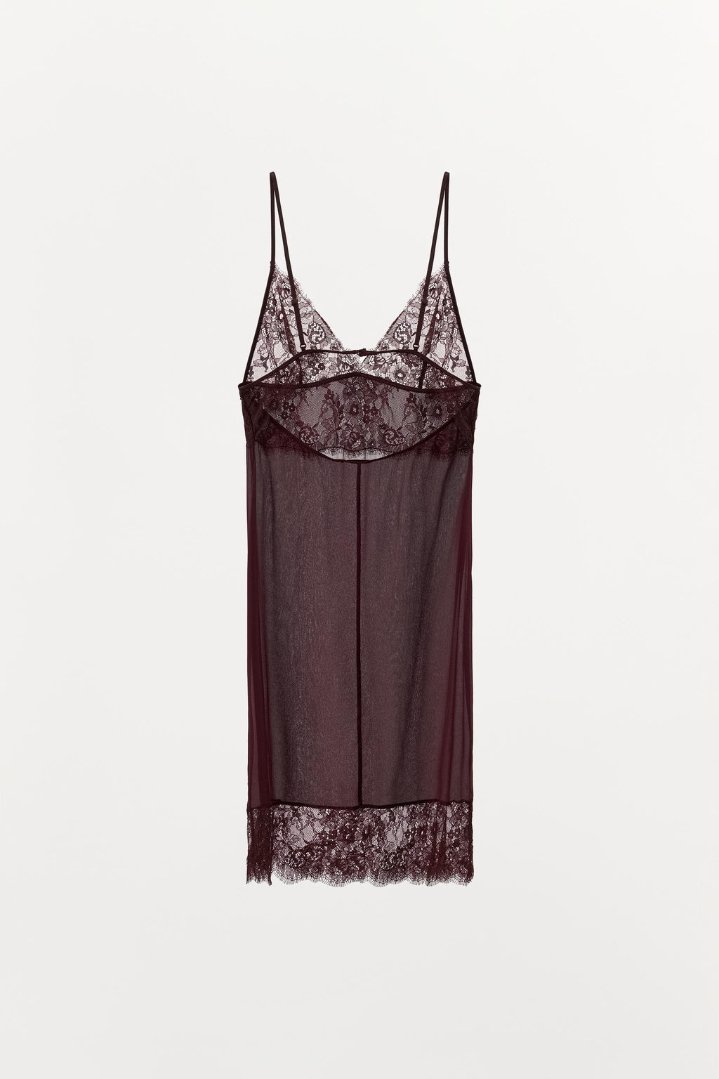 MINI DRESS WITH LACE DETAIL - Zara фото 11