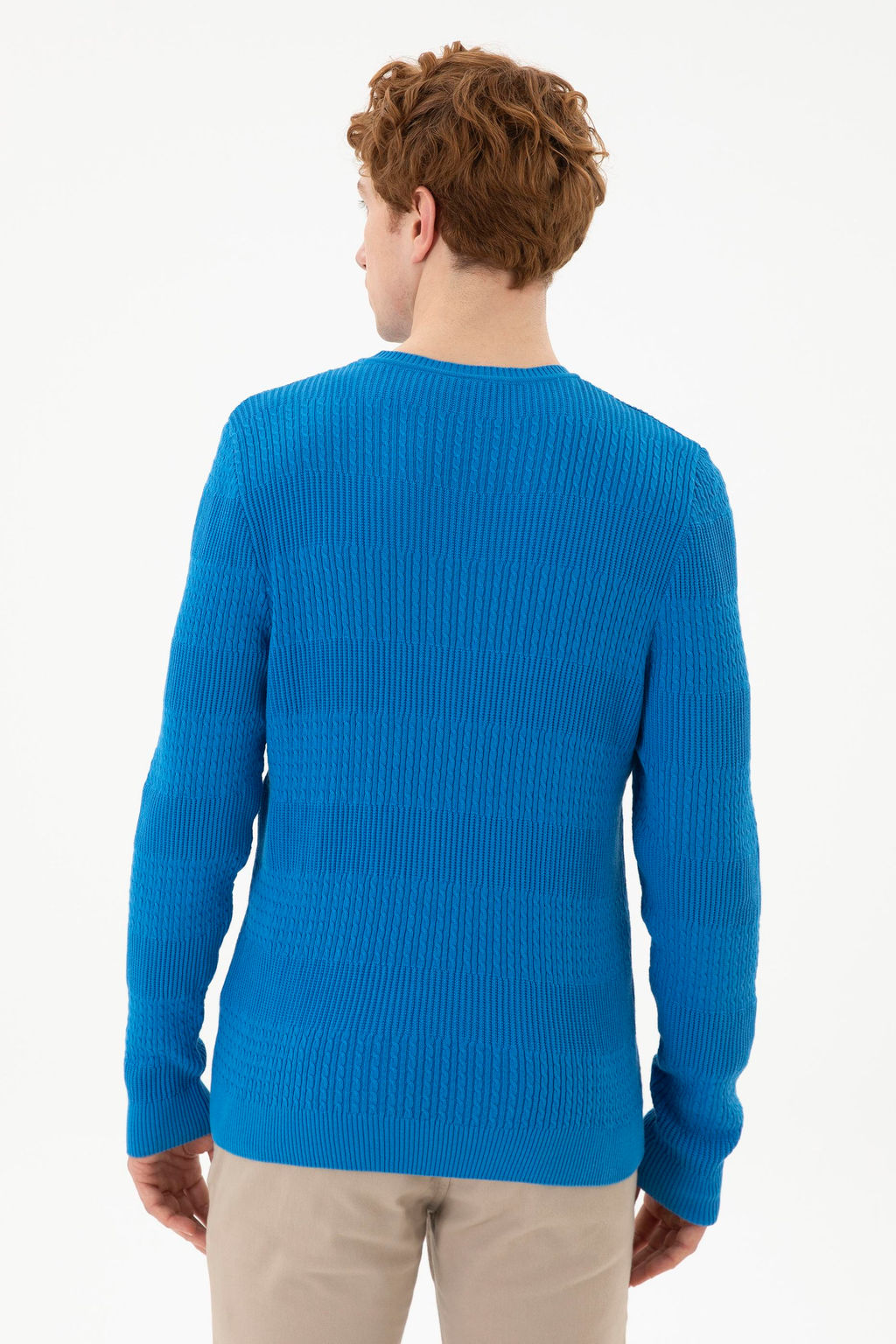 Мужской кобальтово-синий свитер Неожиданная скидка в корзине - U.s. polo assn фото 5