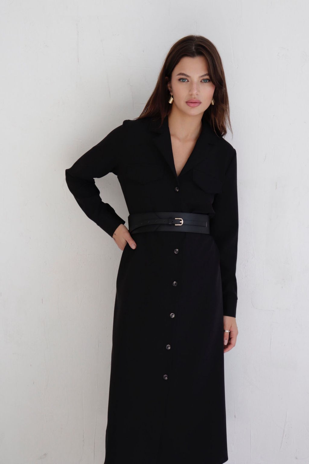 Платье-рубашка с английским воротником - Martichelli фото 160