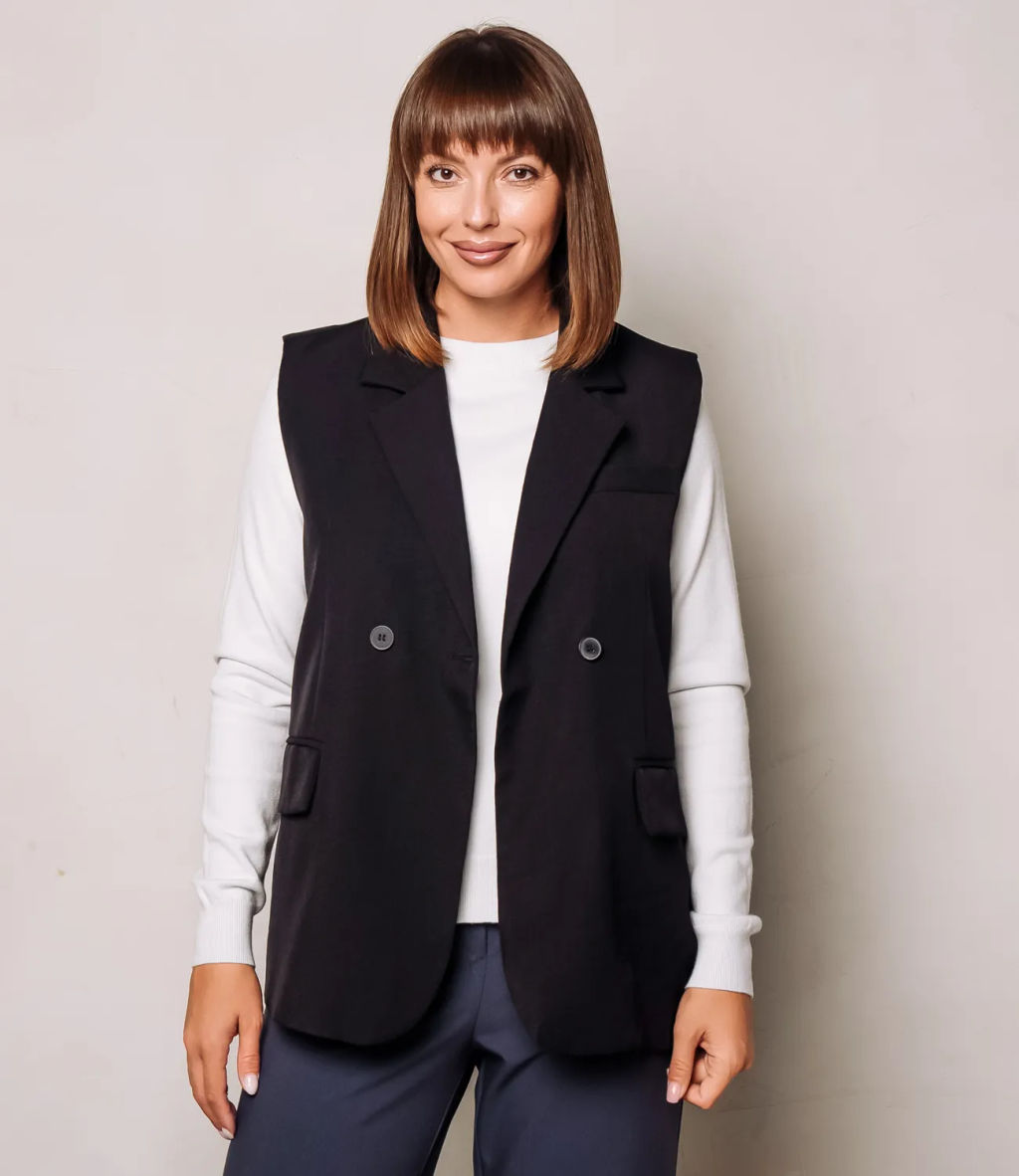 Жилет #КТ20630, чёрный