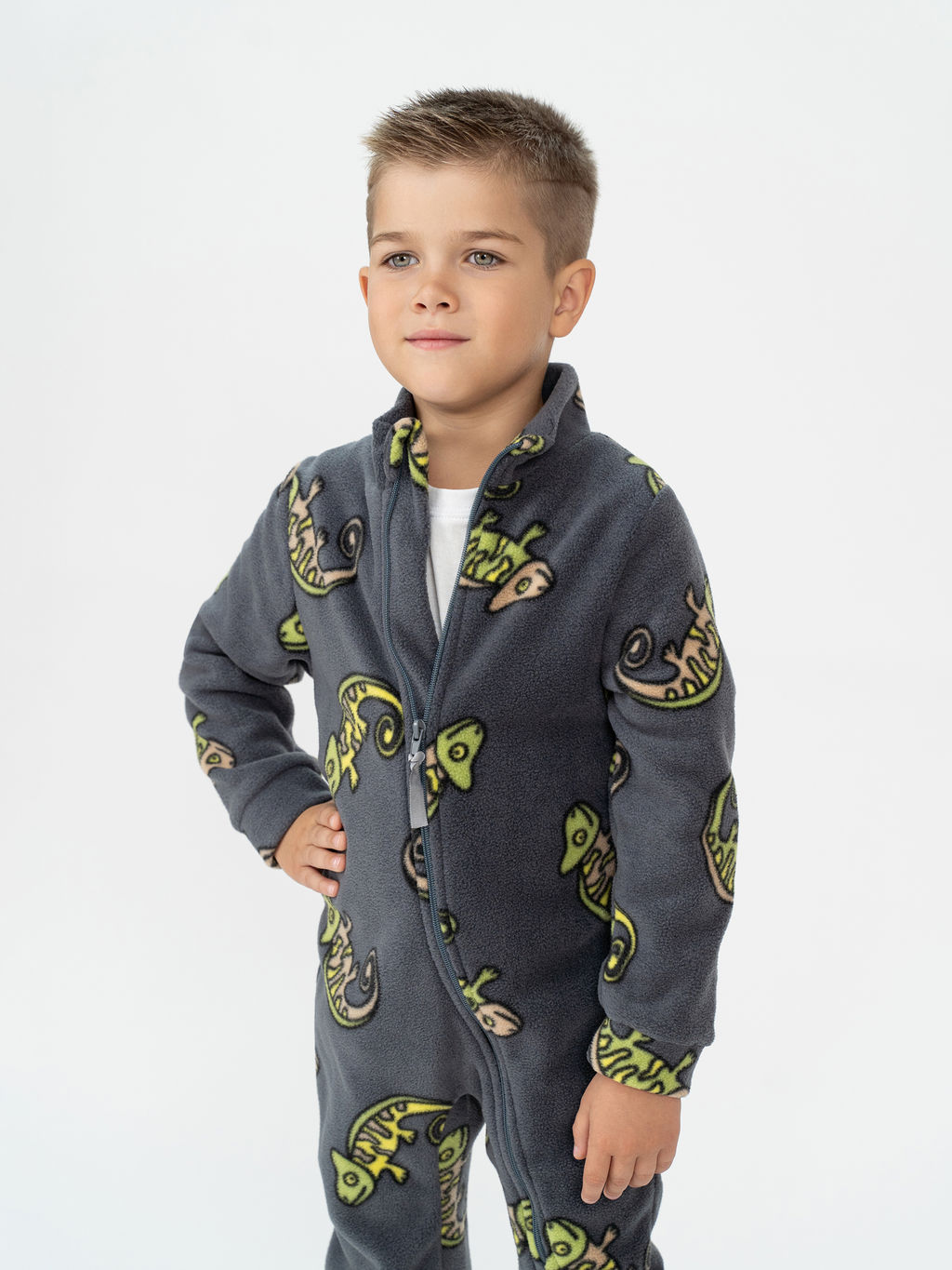 Комбинезон детский антрацит хамелеон