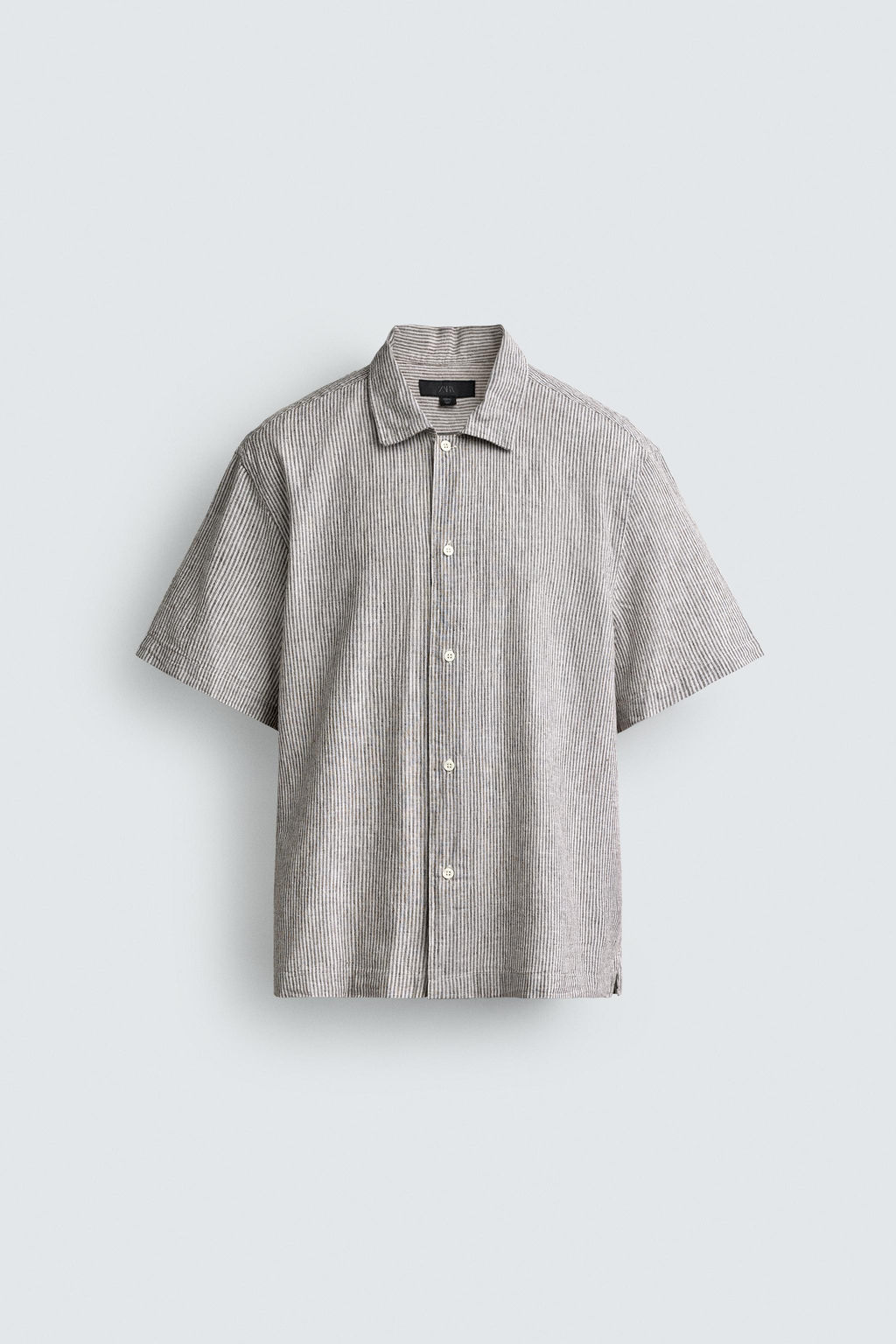 CAMISA FLUIDA RAYAS / Marr?n - Zara фото 7