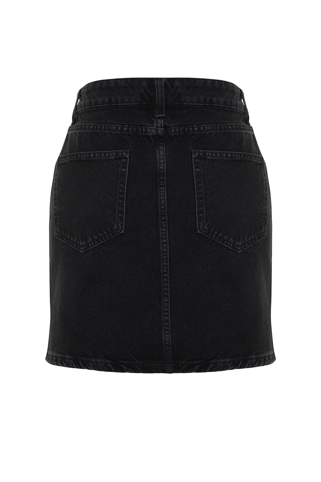 TRENDYOLMILLA Siyah More Sustainable Yuksek Bel Mini Denim Etek TWOSS24ET00063 фото 7