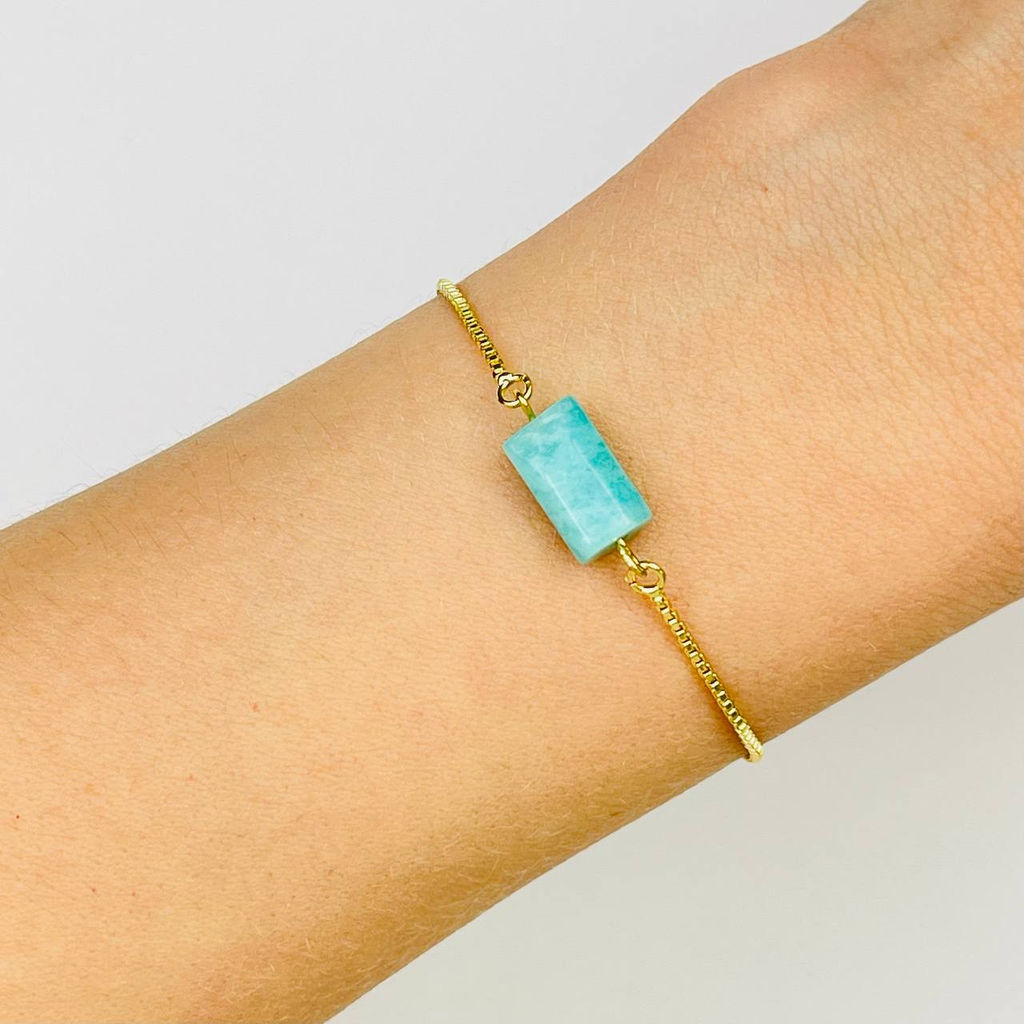 Браслет регулируемый с камнем Амазонит - Радуга самоцветов фото 2