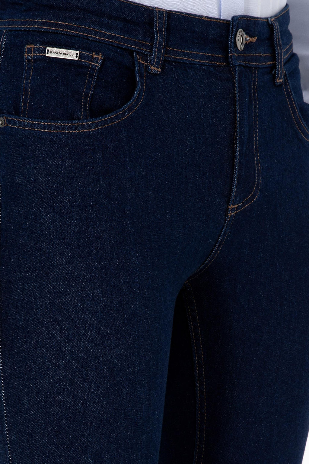 Erkek Koyu Mavi Slim Fit Jean Pantolon