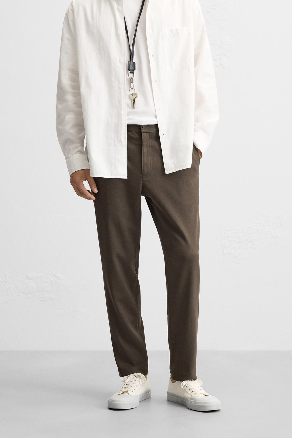 DOKULU RAHAT PANTOLON - Zara фото 33