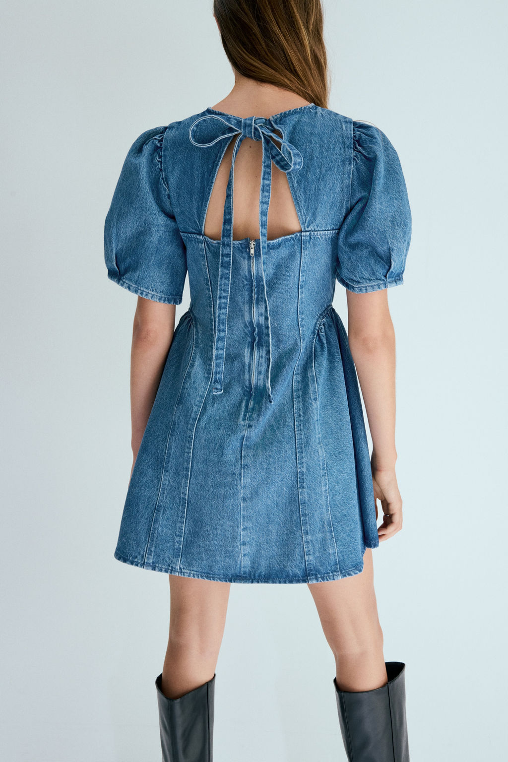 Vestido denim con falda acampanada - H&m фото 3
