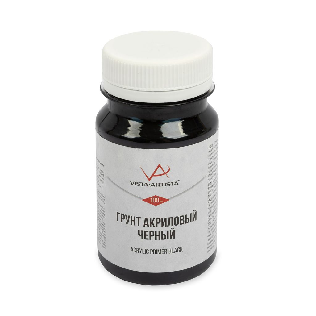 VISTA-ARTISTA Грунт акриловый черный VPAB-100 100 мл 6 шт