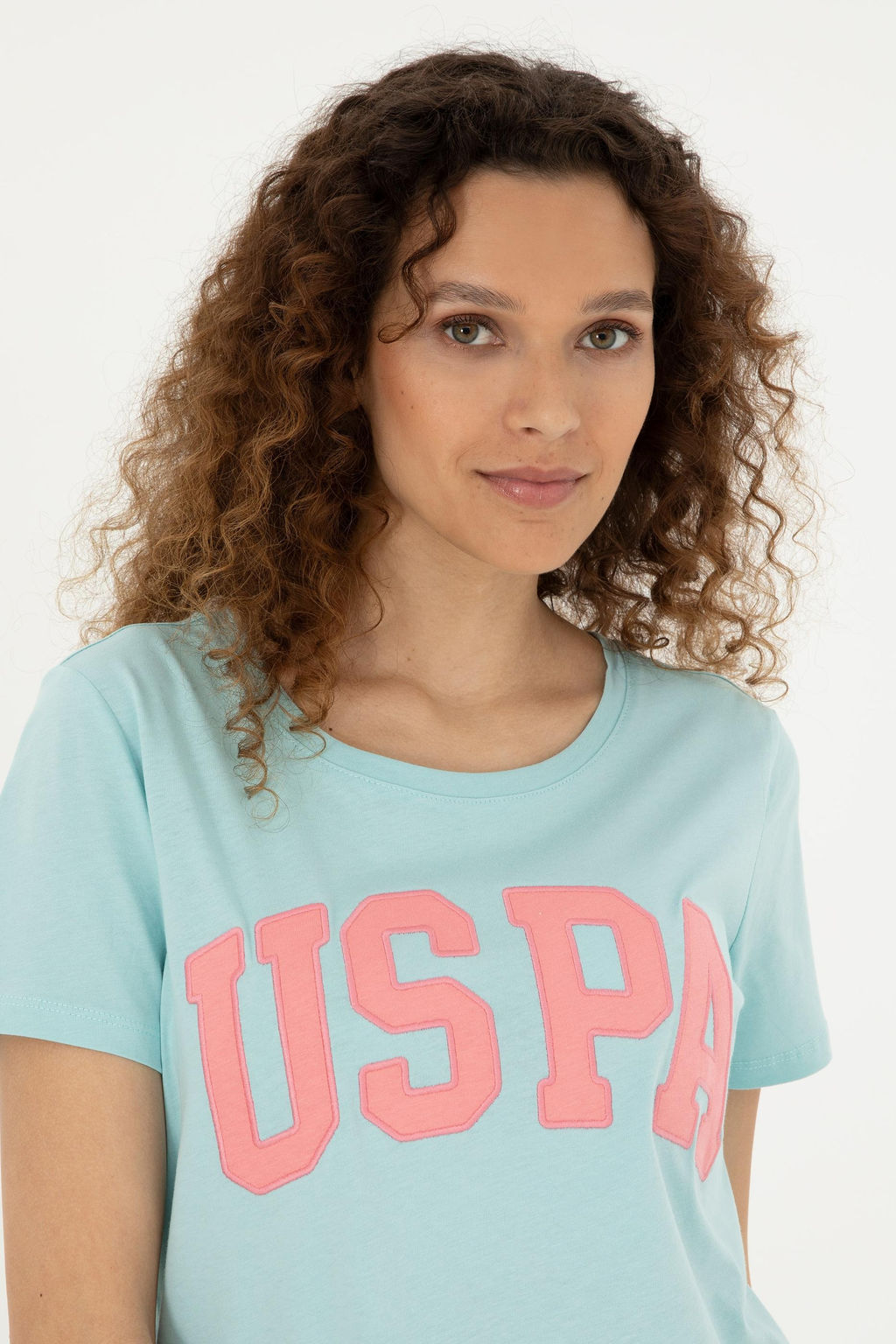 U. S. Polo Assn / Женская базовая футболка цвета морской волны - U.s. polo assn фото 2