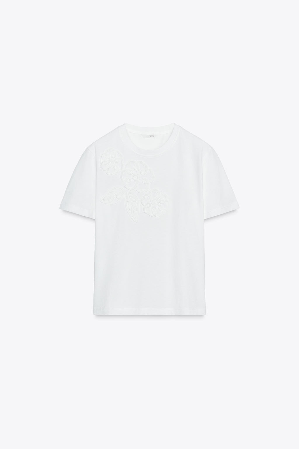 FRONT FLOWER T-SHIRT - Zara фото 5