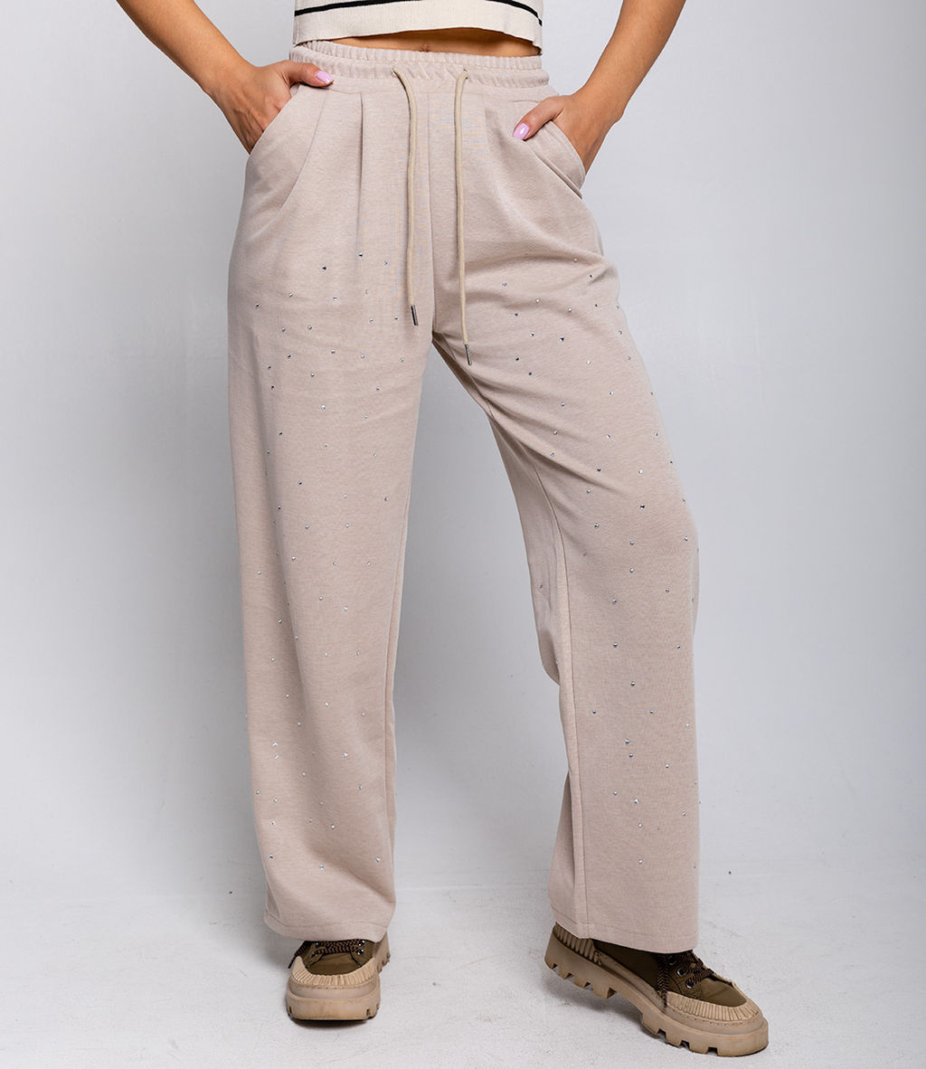 Спортивные брюки #МСК8858, бежевый - Dommod фото 5