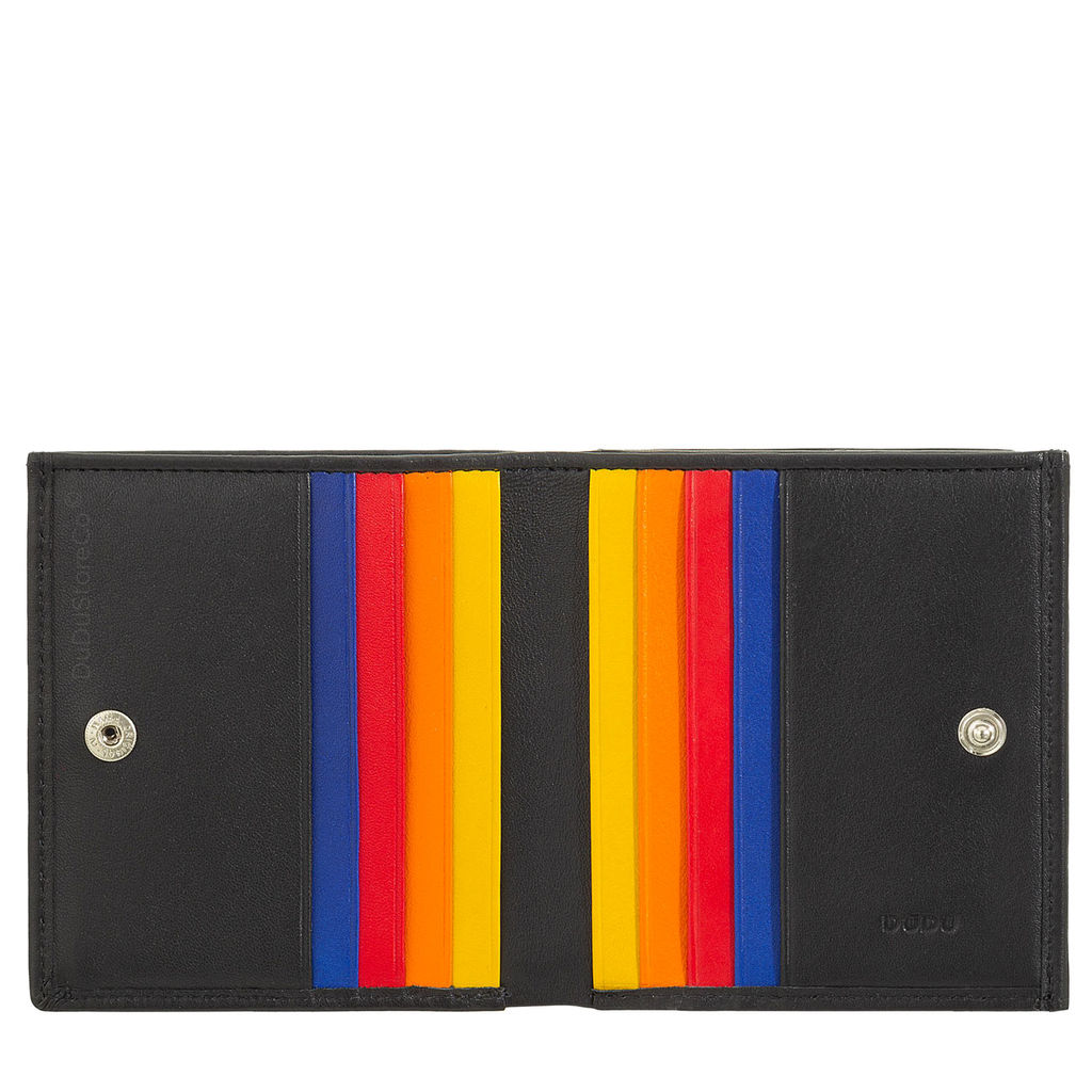 Итальянский кожаный кошелек DuDu серии Flavio | черный