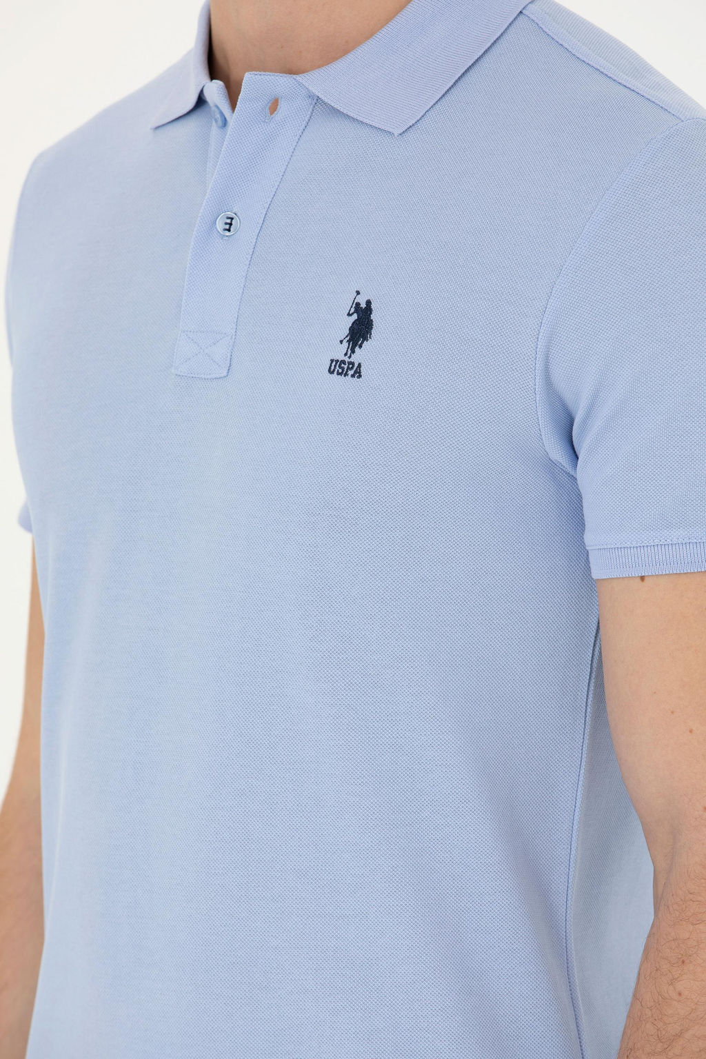 Мужская синяя базовая футболка Неожиданная скидка в корзине - U.s. polo assn фото 14