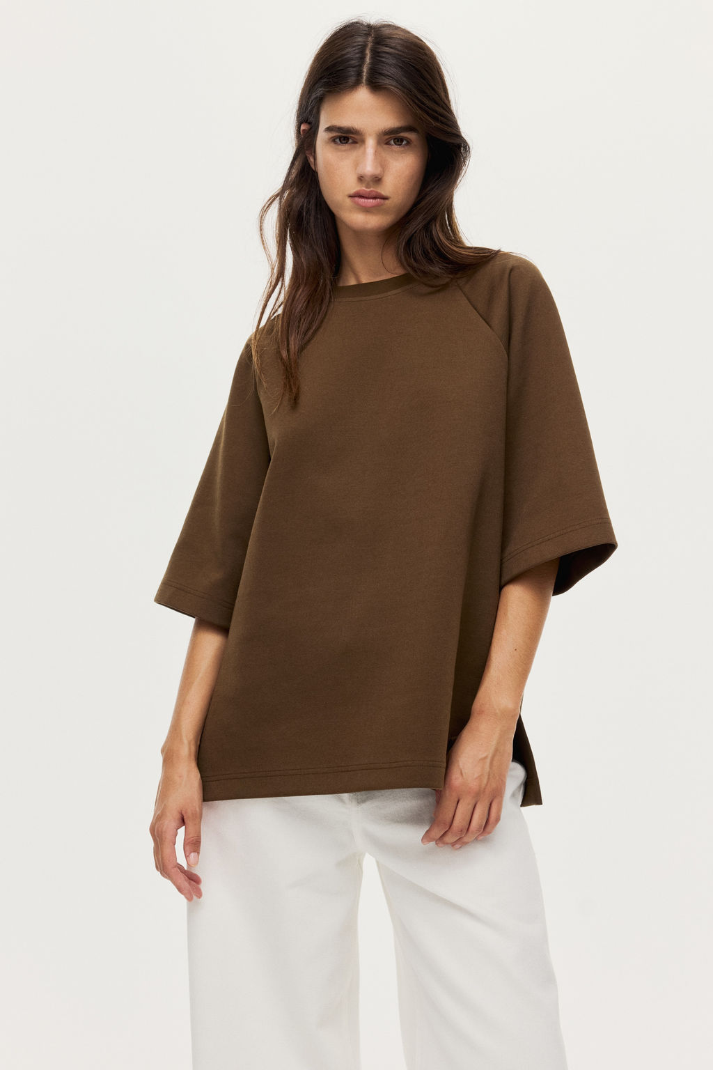 Camiseta interlock oversize - H&m фото 3