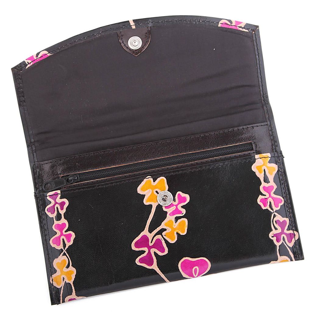 Кошелек кожа ручной принт № 180/67 - Ганг фото 2