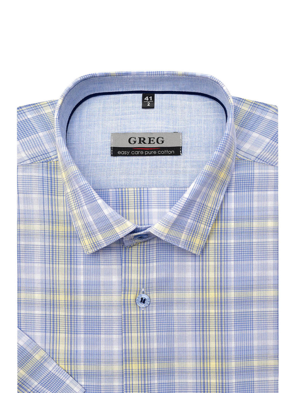 Сорочка мужская короткий рукав GREG 255/201/0260/Z/1p