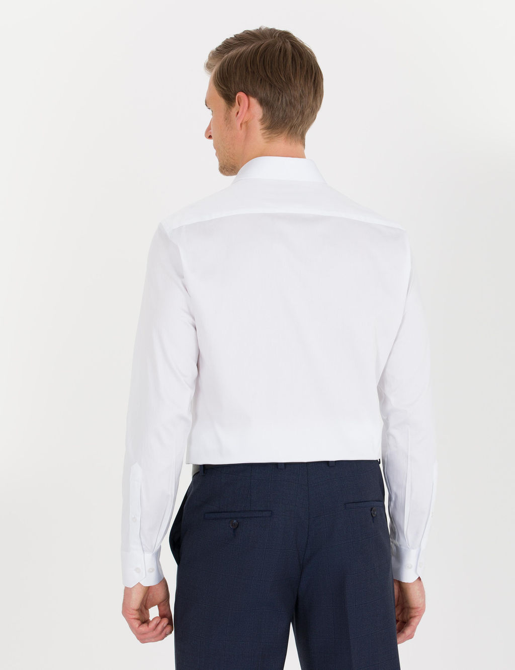 Beyaz Regular Fit Uzun Kollu Klasik G_mlek - Pierre cardin фото 5