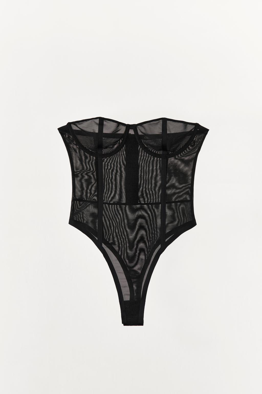 TULLE CORSET BODYSUIT - Zara фото 5