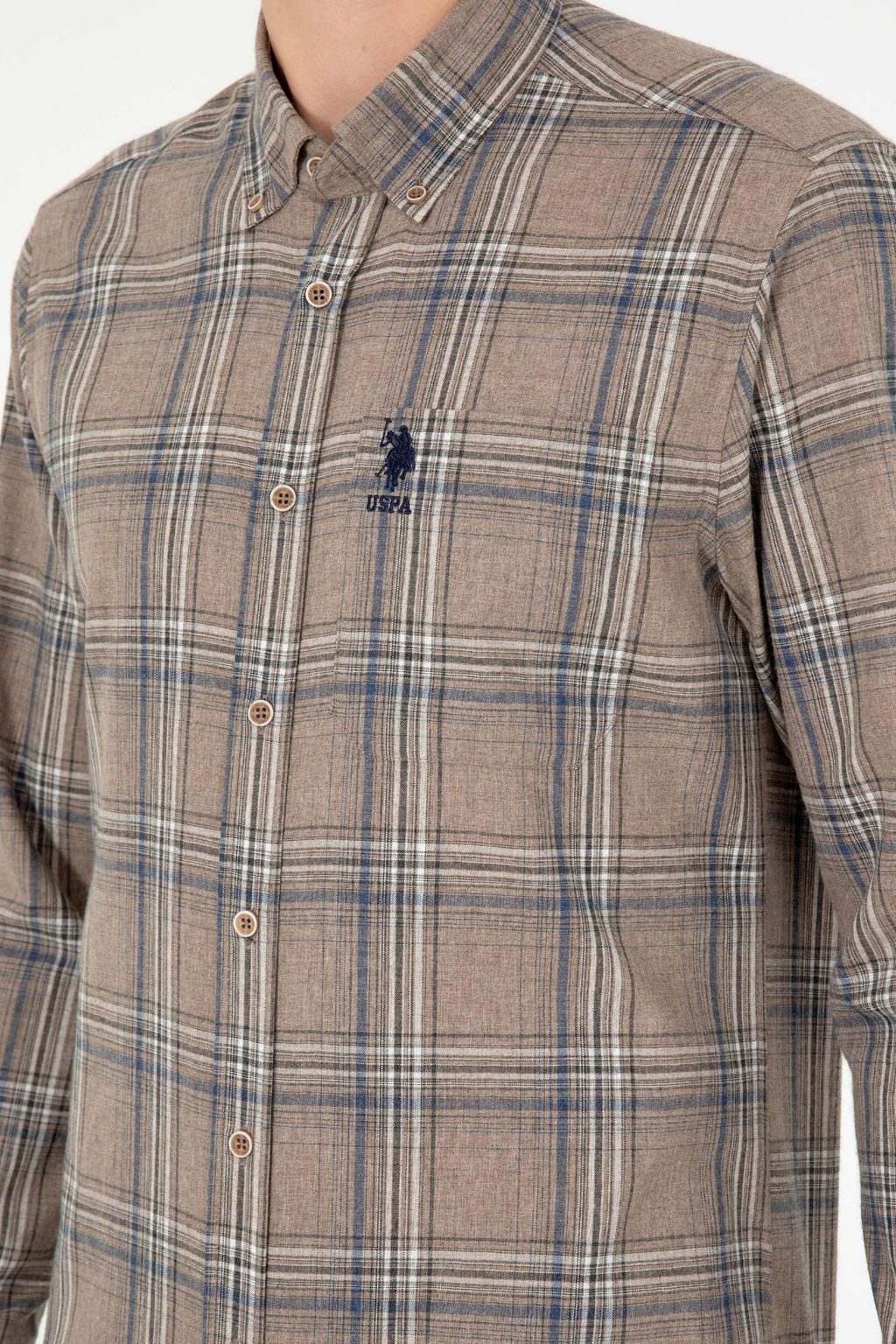 Мужская рубашка с длинным рукавом Stone - U.s. polo assn фото 14