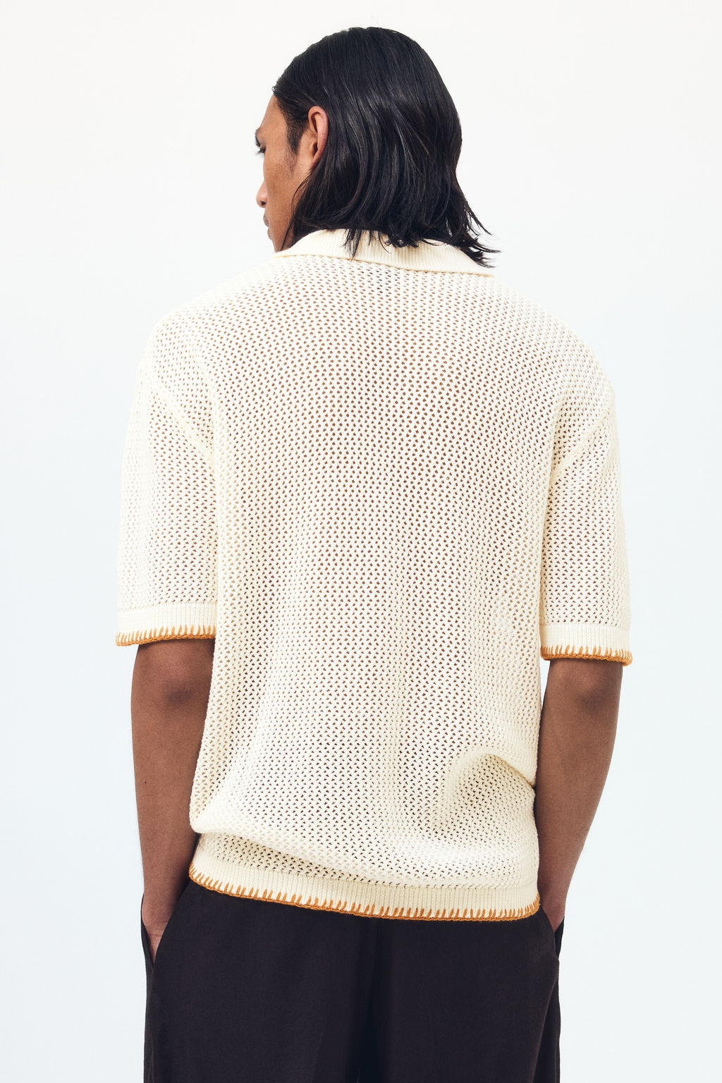 Camisa resort en punto calado Relaxed Fit - H&m фото 7