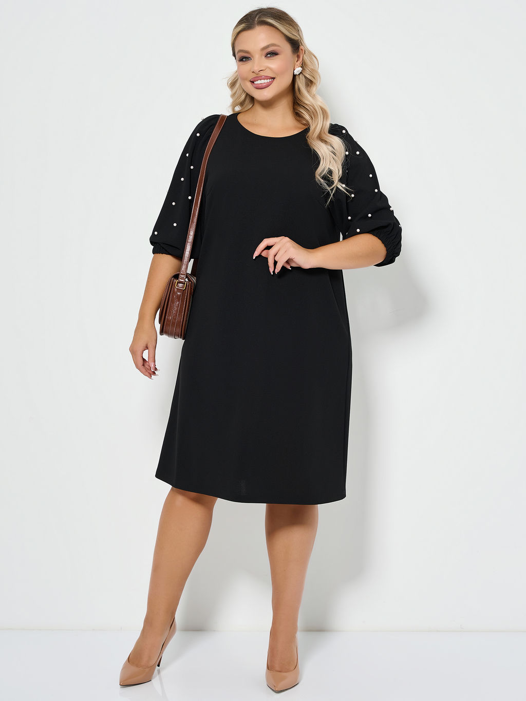 Платье 0218-2 чёрный кварц - Dora фото 60