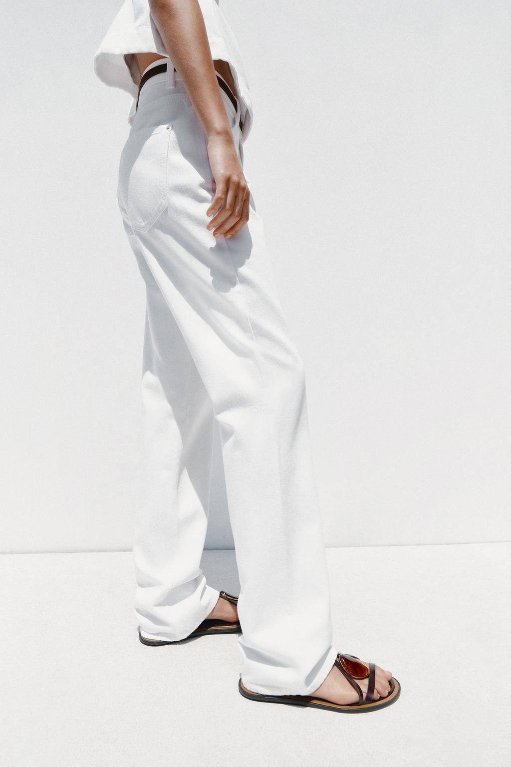 JEANS Z1975 90S STRAIGHT HIGH-WAIST BELT - Zara фото 3